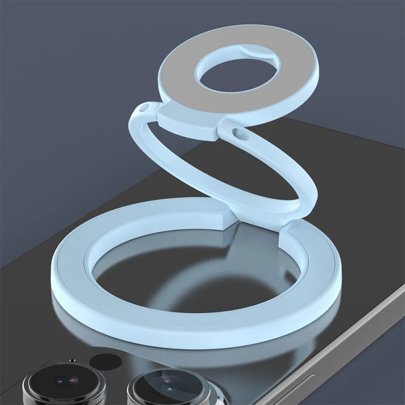 Soporte Anillo MagSafe Plegable – Agarre Seguro
¡Sujeta tu celular con fuerza magnética!
Doble cara adhesiva + plegable portátil
Compatible MagSafe