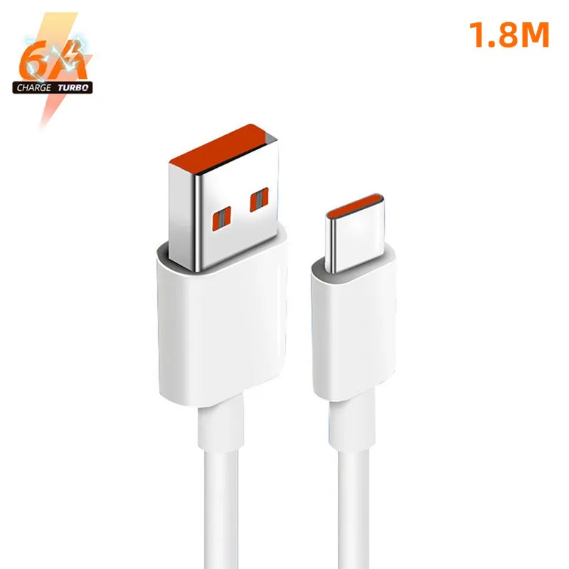 Cable USB Tipo C 120W Turbo – Carga Súper Rápida y Segura para Celulares y Dispositivos Compatibles