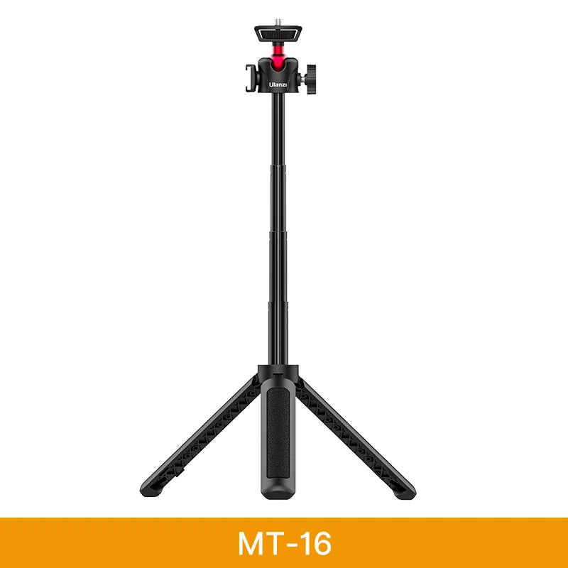 Trípode Plegable Ulanzi MT-16 – Selfie y Cámara
¡Soporte versátil para móvil y DSLR!
Cabeza bola 1/4" + cold shoe
Plegable con mini selfie stick
¡Estabiliza tus tomas, no te quedes fuera de las fotos!