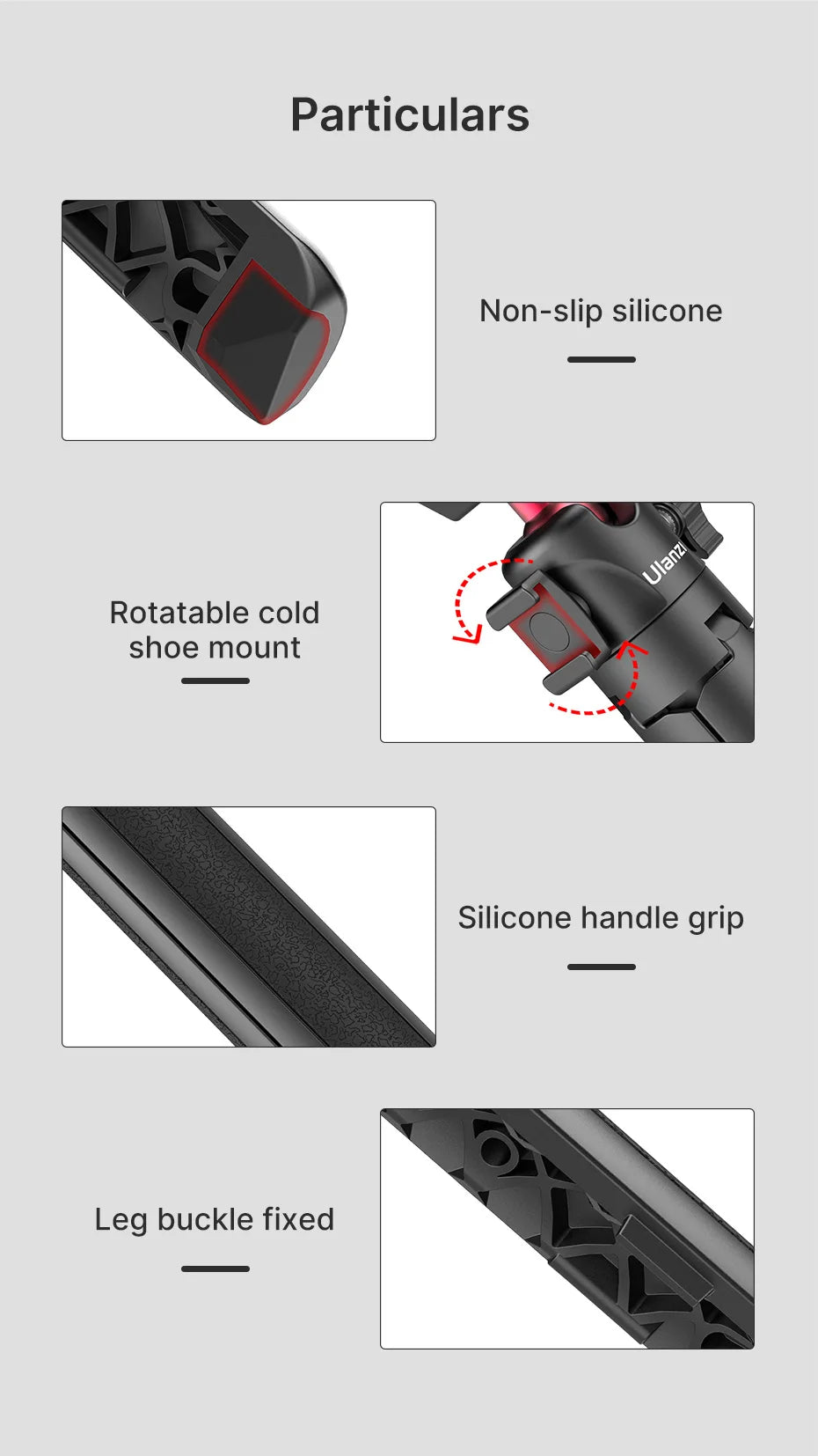 Trípode Plegable Ulanzi MT-16 – Selfie y Cámara
¡Soporte versátil para móvil y DSLR!
Cabeza bola 1/4" + cold shoe
Plegable con mini selfie stick
¡Estabiliza tus tomas, no te quedes fuera de las fotos!