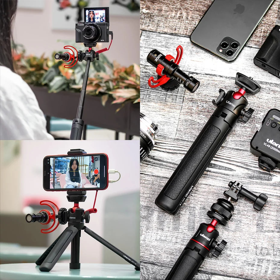 Trípode Plegable Ulanzi MT-16 – Selfie y Cámara
¡Soporte versátil para móvil y DSLR!
Cabeza bola 1/4" + cold shoe
Plegable con mini selfie stick
¡Estabiliza tus tomas, no te quedes fuera de las fotos!