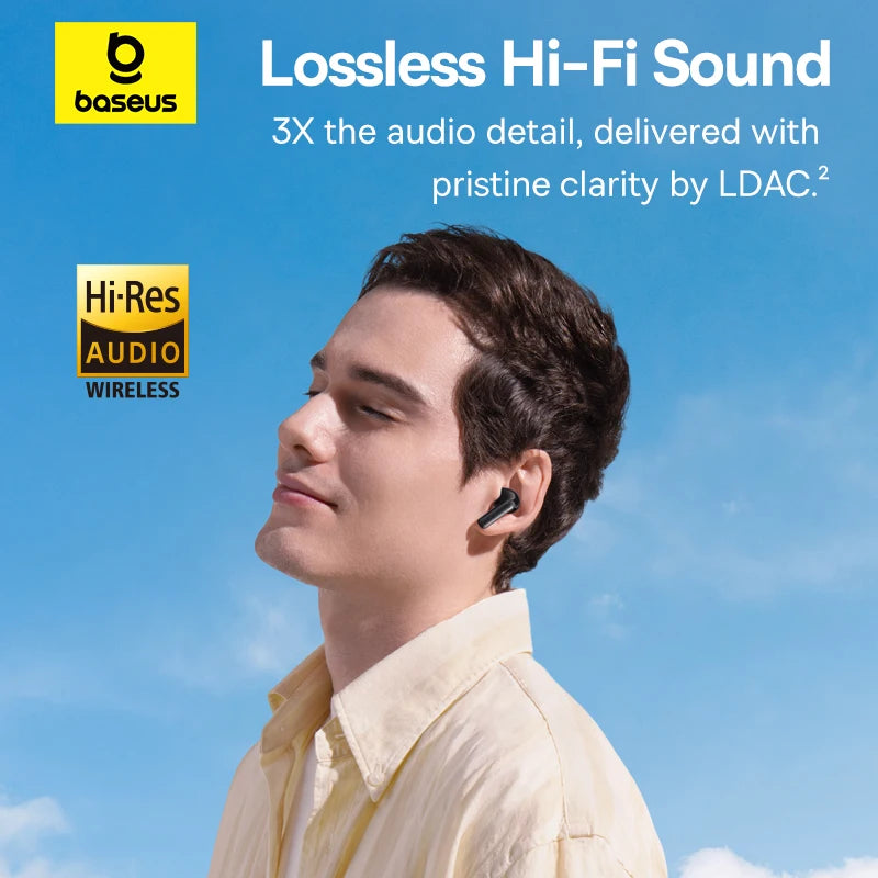 Audífonos Baseus EP10 Pro ANC – Cancelación Ruido
¡Sonido Hi-Res con cancelación activa 50dB!
6 micrófonos + resistencia IP55
LDAC alta calidad audio
¡Bloquea el ruido y escucha con la mejor calidad!