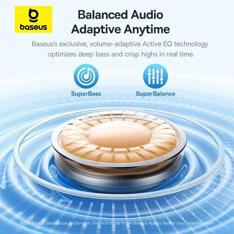 Audífonos Baseus EP10 Pro ANC – Cancelación Ruido
¡Sonido Hi-Res con cancelación activa 50dB!
6 micrófonos + resistencia IP55
LDAC alta calidad audio
¡Bloquea el ruido y escucha con la mejor calidad!