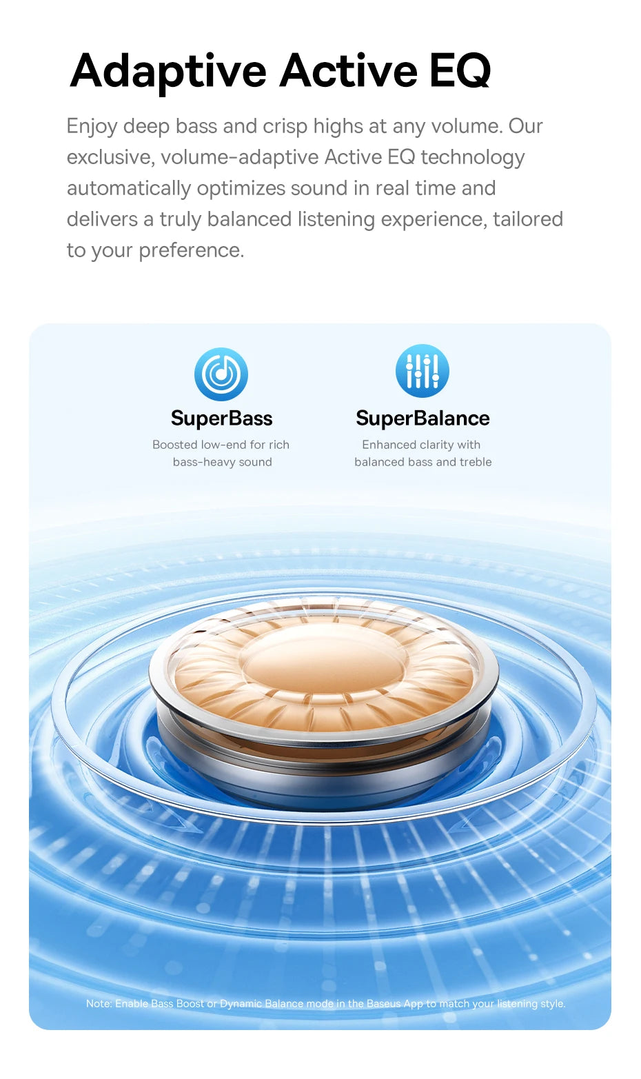 Audífonos Baseus EP10 Pro ANC – Cancelación Ruido
¡Sonido Hi-Res con cancelación activa 50dB!
6 micrófonos + resistencia IP55
LDAC alta calidad audio
¡Bloquea el ruido y escucha con la mejor calidad!