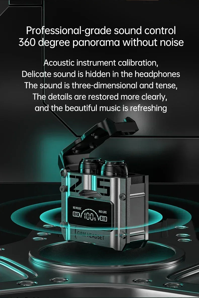 Audífonos M25 Bluetooth 5.3 TWS – Sonido Inmersivo
¡Sonido estéreo claro con reducción de ruido!
Control táctil intuitivo + pantalla LED batería
Bluetooth 5.3 estable y larga duración