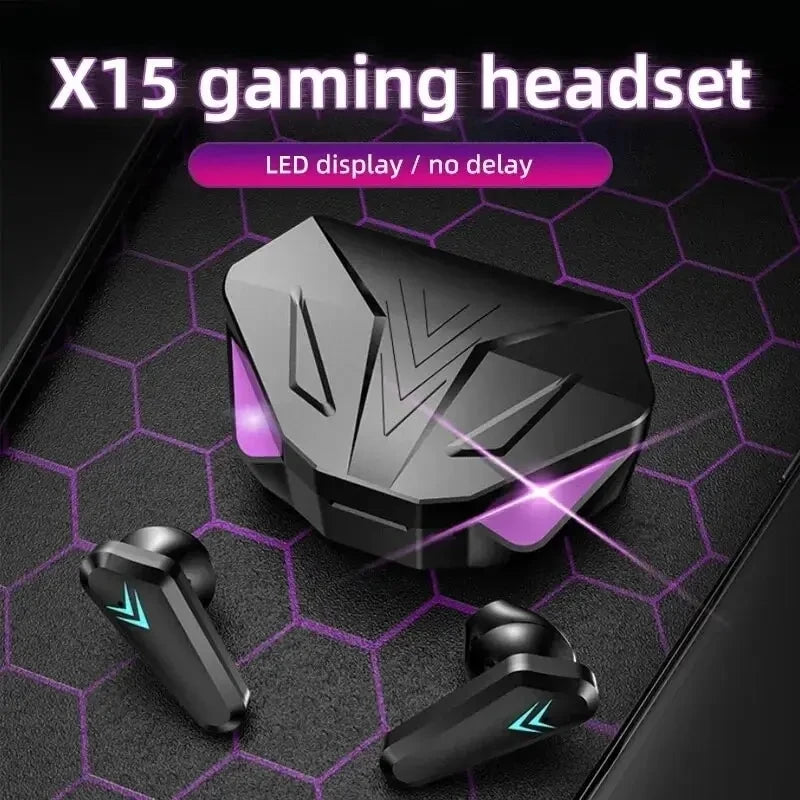 TWS Wireless Bluetooth Headset Gamer Earbuds
Auriculares Gamer TWS Bluetooth – LED y Mic
¡Juega con sonido inmersivo y micrófono claro!
Pantalla LED + cancelación ruido
Modo gamer bajo latency
¡Sube de nivel en tus juegos!