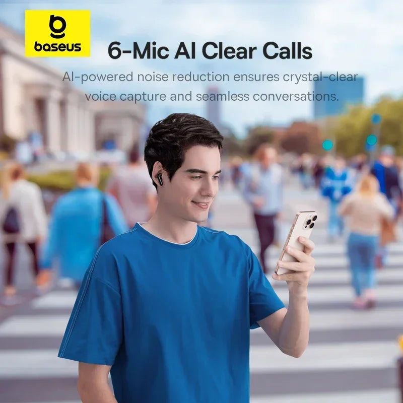Audífonos Baseus EP10 Pro ANC – Cancelación Ruido
¡Sonido Hi-Res con cancelación activa 50dB!
6 micrófonos + resistencia IP55
LDAC alta calidad audio
¡Bloquea el ruido y escucha con la mejor calidad!