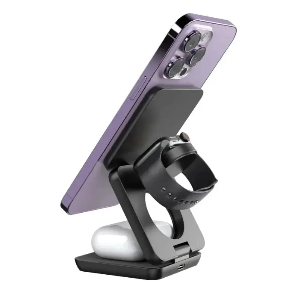 Cargador Inalámbrico 3 en 1 100W Plegable MagSafe
¡Carga rápida iPhone + Watch + AirPods al mismo tiempo!
Compatible iPhone 12-16, Watch 6-8, AirPods
Plegable, magnético, 100W potente
¡Carga todo en un solo lugar!