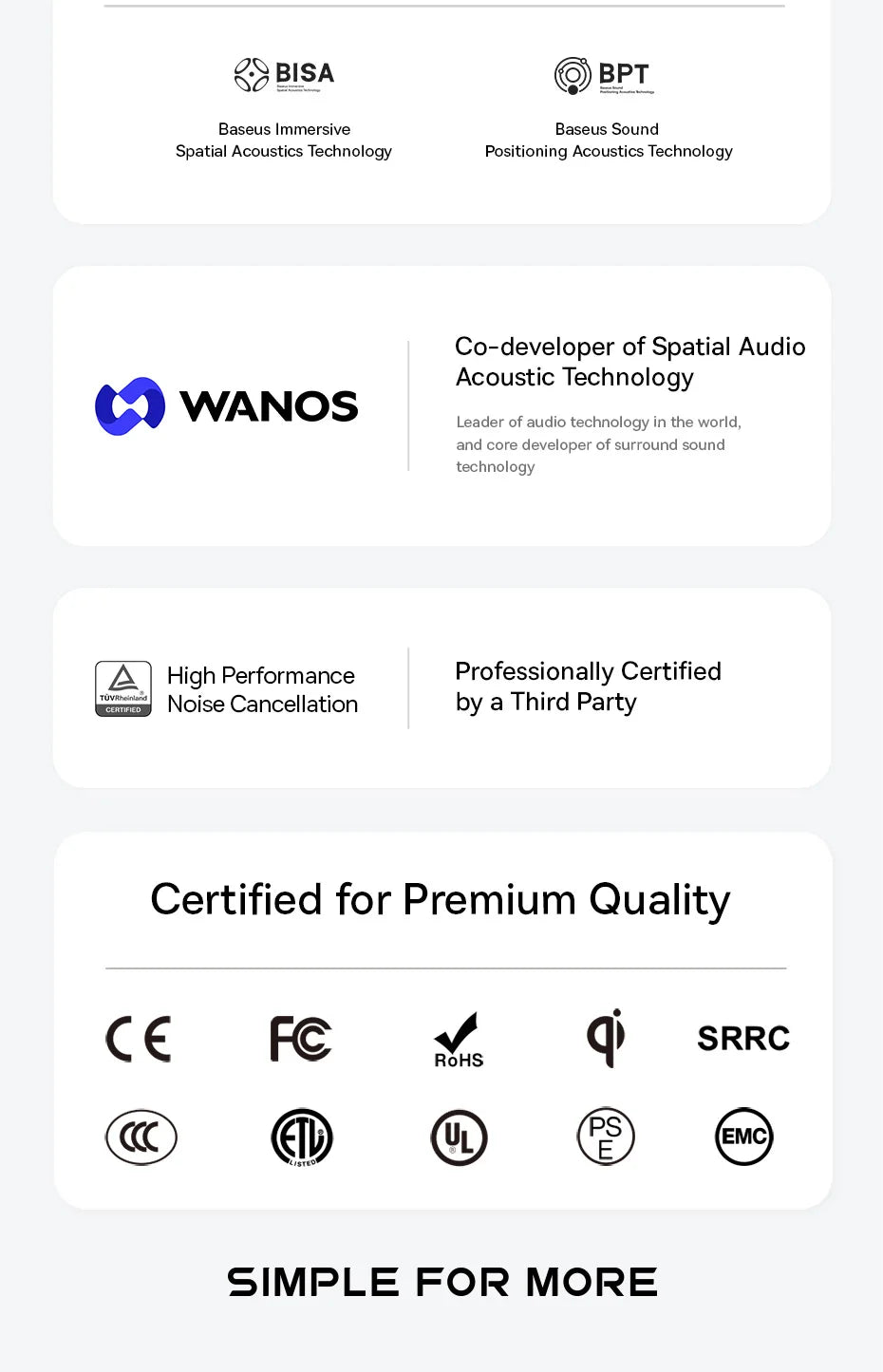 Audífonos Baseus EP10 Pro ANC – Cancelación Ruido
¡Sonido Hi-Res con cancelación activa 50dB!
6 micrófonos + resistencia IP55
LDAC alta calidad audio
¡Bloquea el ruido y escucha con la mejor calidad!