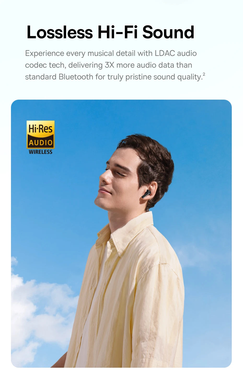 Audífonos Baseus EP10 Pro ANC – Cancelación Ruido
¡Sonido Hi-Res con cancelación activa 50dB!
6 micrófonos + resistencia IP55
LDAC alta calidad audio
¡Bloquea el ruido y escucha con la mejor calidad!