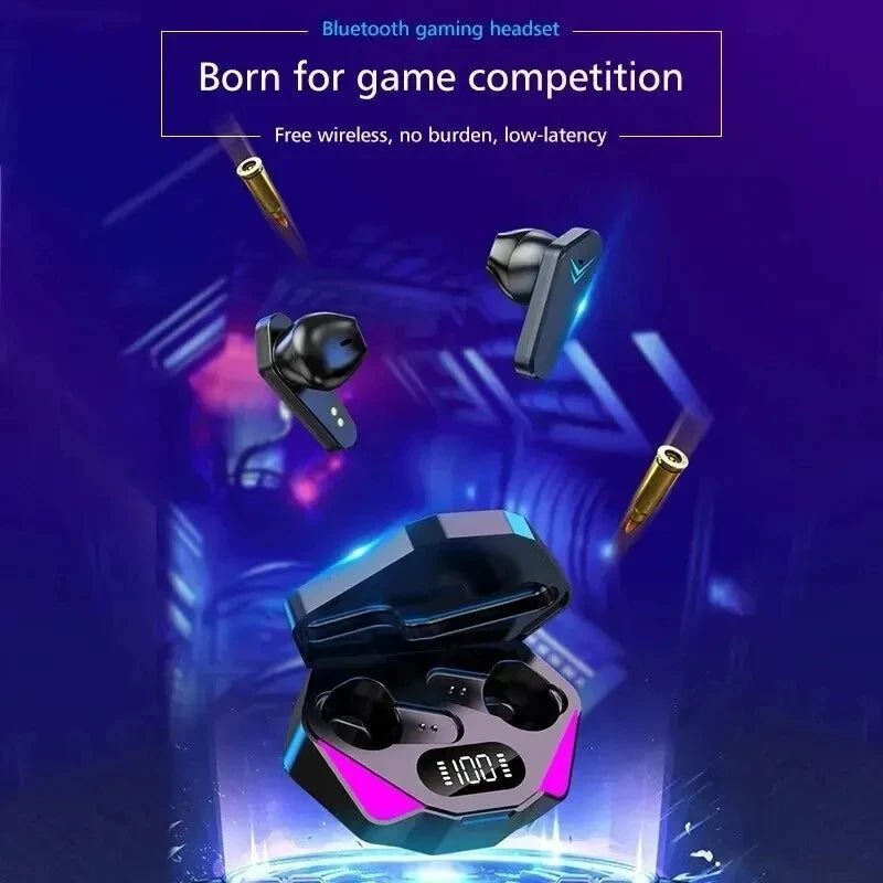 TWS Wireless Bluetooth Headset Gamer Earbuds
Auriculares Gamer TWS Bluetooth – LED y Mic
¡Juega con sonido inmersivo y micrófono claro!
Pantalla LED + cancelación ruido
Modo gamer bajo latency
¡Sube de nivel en tus juegos!