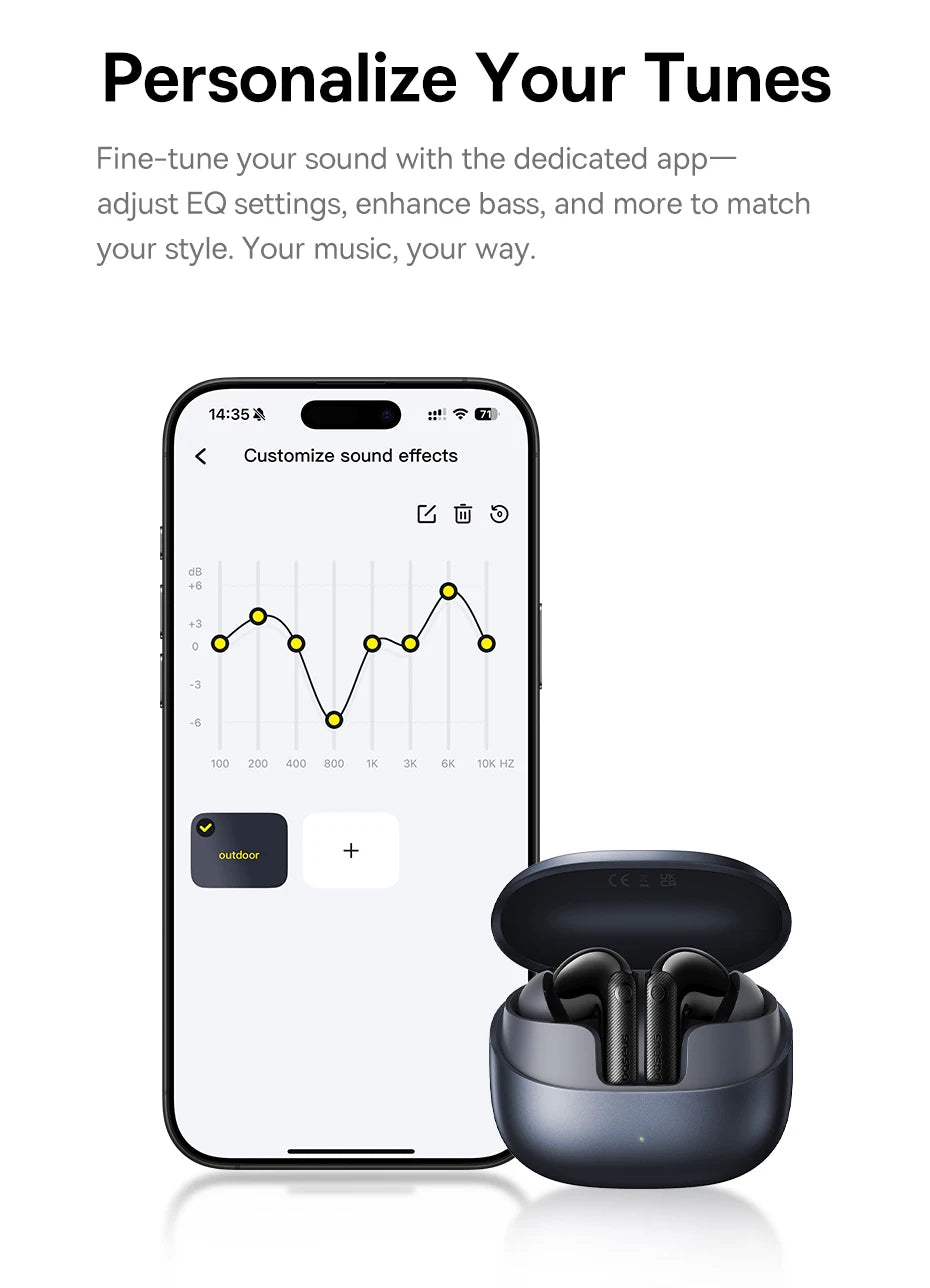 Audífonos Baseus EP10 Pro ANC – Cancelación Ruido
¡Sonido Hi-Res con cancelación activa 50dB!
6 micrófonos + resistencia IP55
LDAC alta calidad audio
¡Bloquea el ruido y escucha con la mejor calidad!