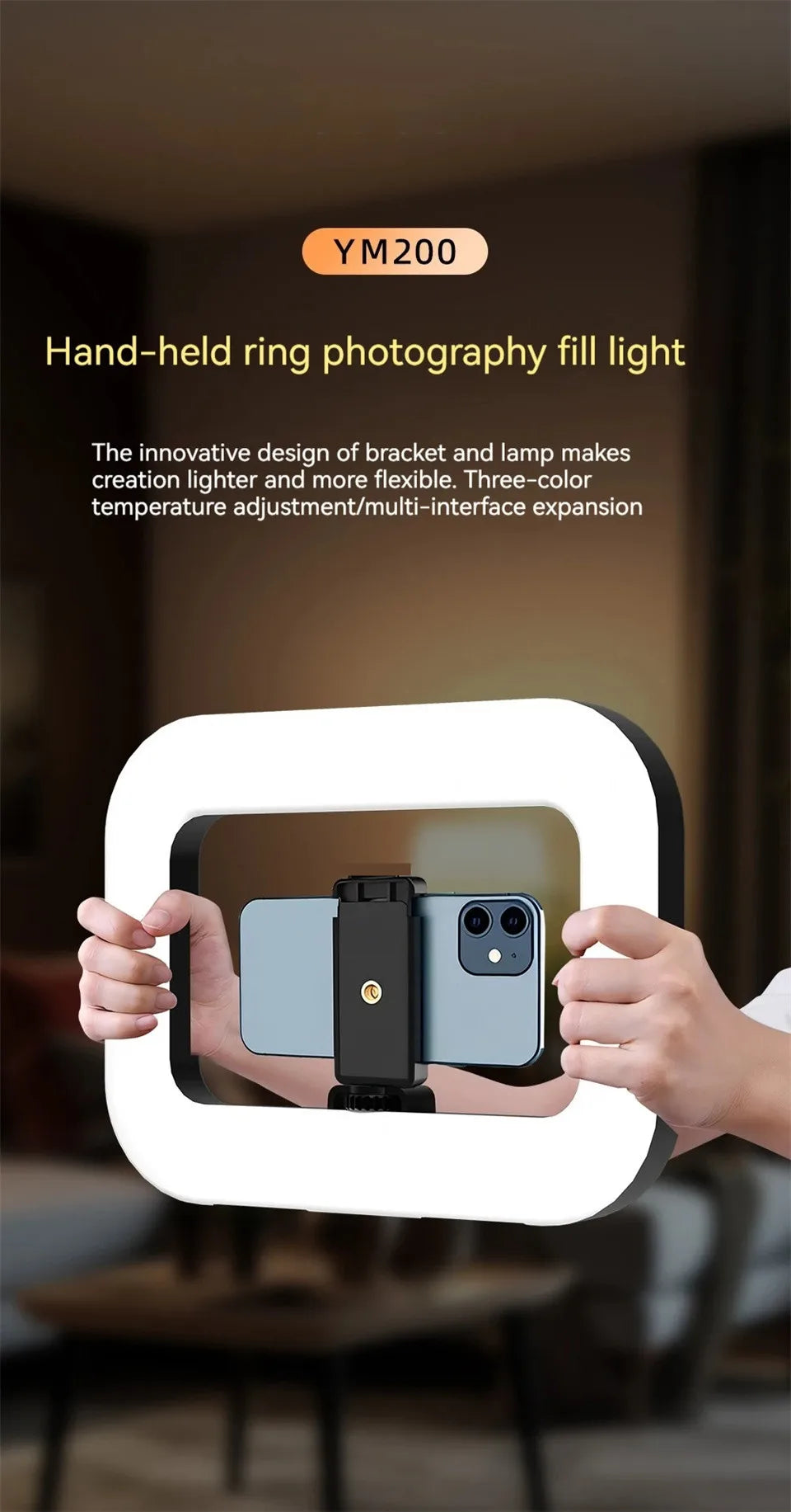 Luz LED Portátil Recargable – Iluminación Móvil
¡Brillo perfecto para Make up, fotos y videos!
Recargable + ajustable
Ideal selfie y live broadcast
¡Ilumina tu contenido!