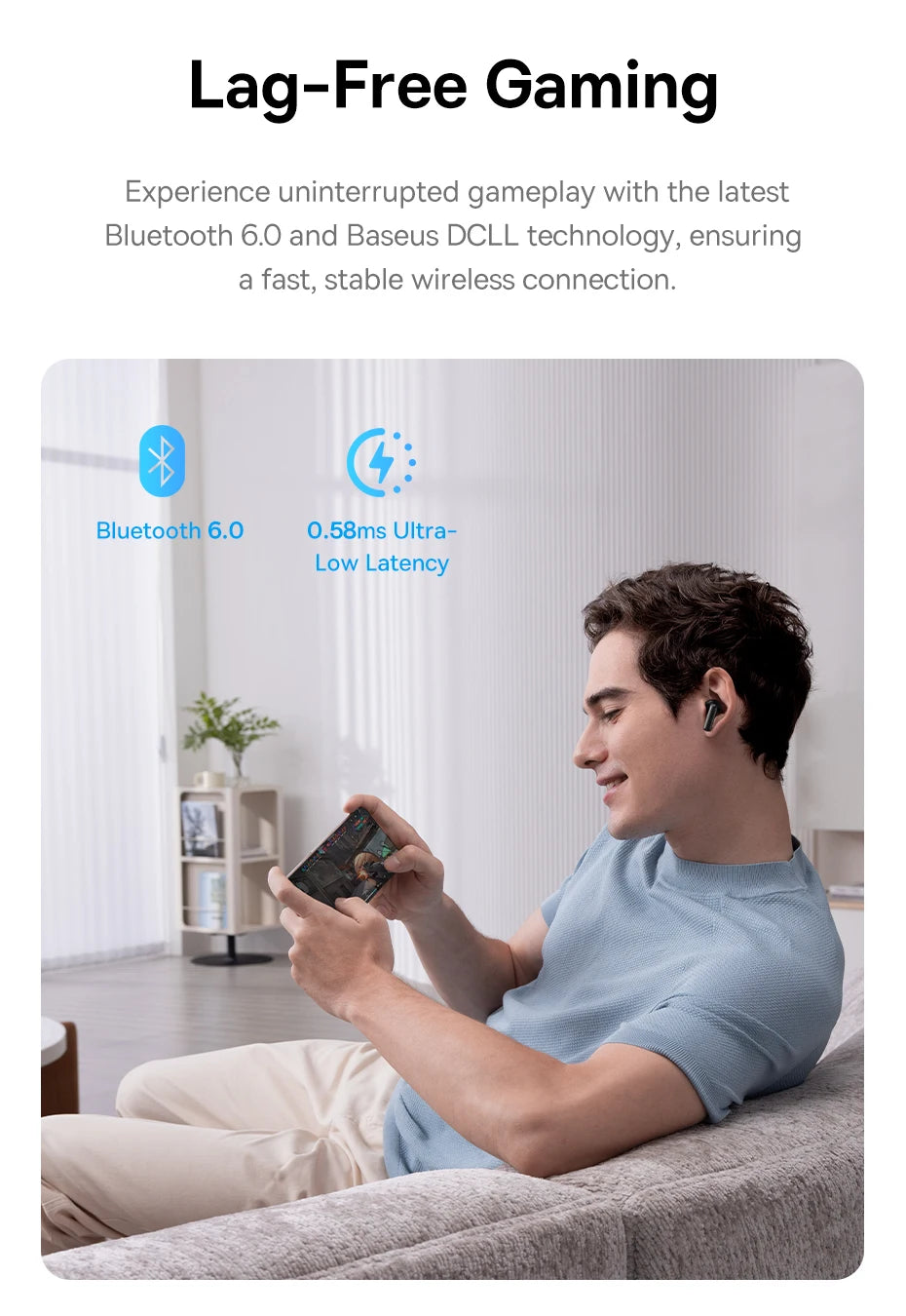 Audífonos Baseus EP10 Pro ANC – Cancelación Ruido
¡Sonido Hi-Res con cancelación activa 50dB!
6 micrófonos + resistencia IP55
LDAC alta calidad audio
¡Bloquea el ruido y escucha con la mejor calidad!