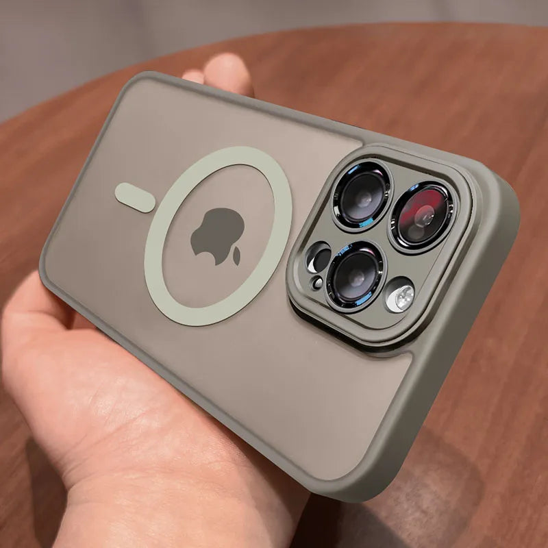 Funda Premium MagSafe para iPhone- Protección Antigolpes con Carga Inalámbrica Magnética Modelos (iPhone 11al 17, Pro / Max / Plus)