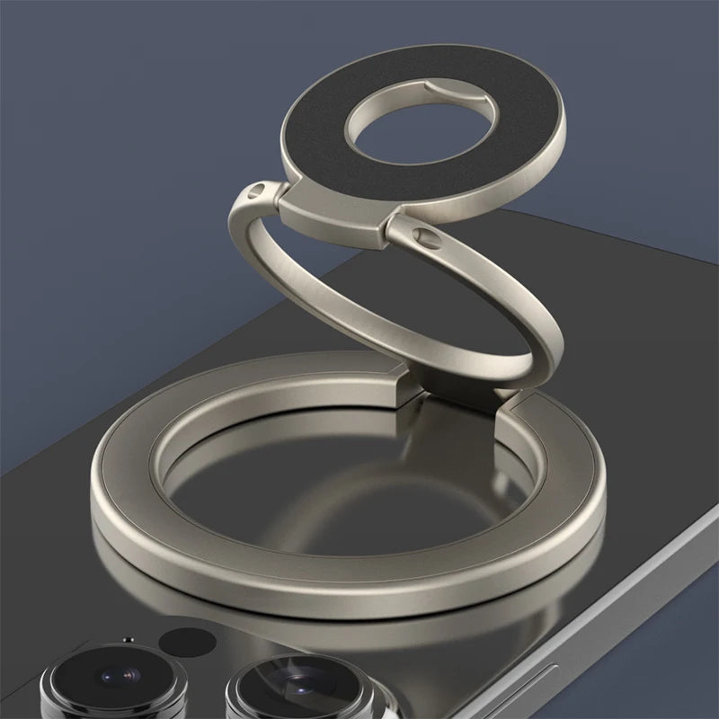 Soporte Anillo MagSafe Plegable – Agarre Seguro
¡Sujeta tu celular con fuerza magnética!
Doble cara adhesiva + plegable portátil
Compatible MagSafe