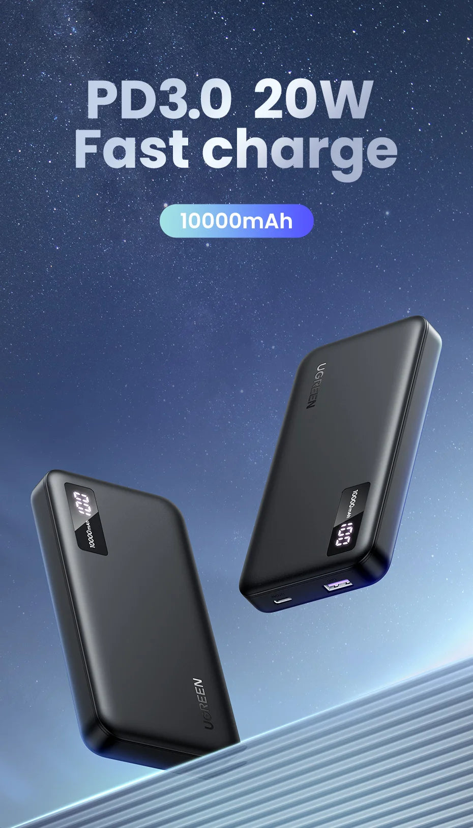 Power Bank Magnético UGREEN 10000mAh – Carga Rápida
¡Batería portátil con MagSafe para iPhone!
10000mAh + PD 20W carga rápida
Inalámbrica magnética segura
¡Nunca te quedes sin batería nunca mas!